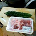 ゴーヤと豚バラ肉。