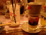ベトナムコーヒー（コンデンスミルク入り）。