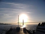 明石海峡大橋。