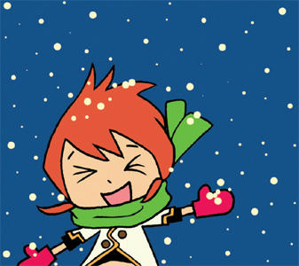 雪はしゃぎルーク