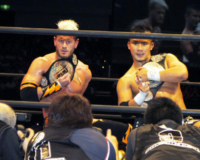 KUSHIDA シェリーvsマット、ニック