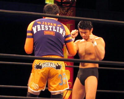 中邑 矢野 石井 桜庭vs棚橋 真壁 後藤 柴田