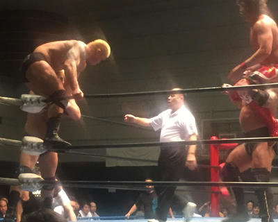 諏訪魔 宮原健斗vsビッグガンズ