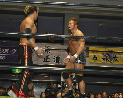 丸藤 原田 小峠vs杉浦 タイチ TAKA