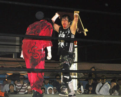 大仁田厚 マグニチュード岸和田vsTARU 菅原拓也