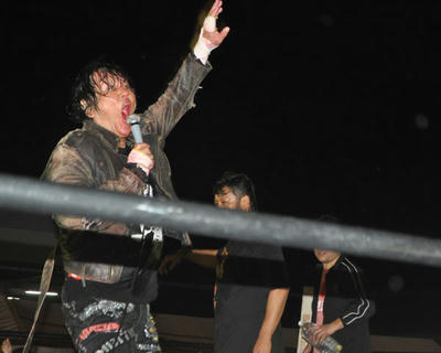 大仁田厚 マグニチュード岸和田vsTARU 菅原拓也