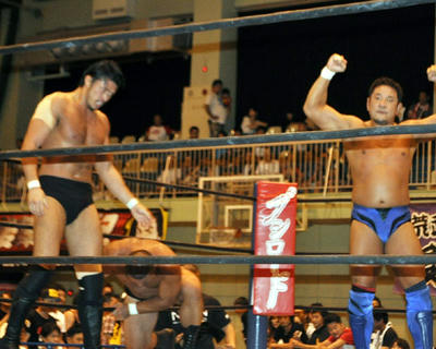 柴田勝頼 永田裕志 中西学vs真壁刀義 本間朋晃 タイガーマスク