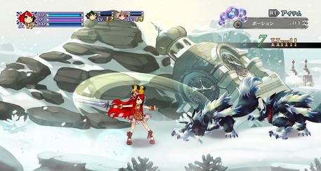 アルカディアスの戦姫　バトル画像