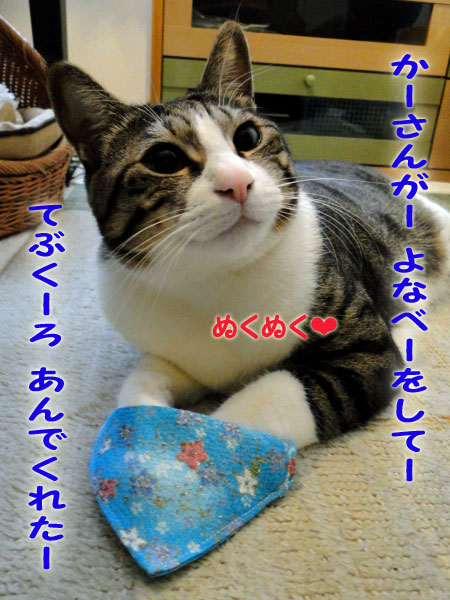 母さんが夜なべをして 手袋作ってくれた~♪