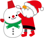 冬　サンタ　初雪