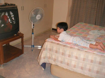 Wacthing Spiderman