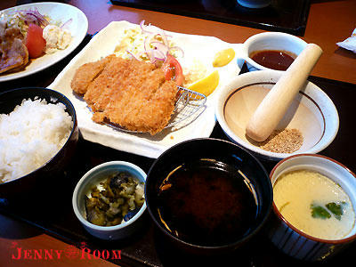 ロースとんかつ　茶碗蒸しセット