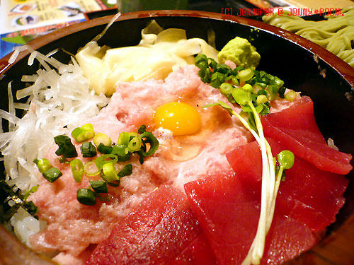 とんでん「まぐろねぎとろ丼・そばセット」