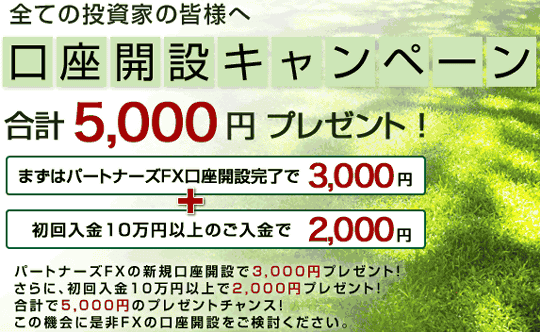 マネーパートナーズ マネパ 口座開設 キャンペーン