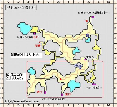 ペイストのフンの場所