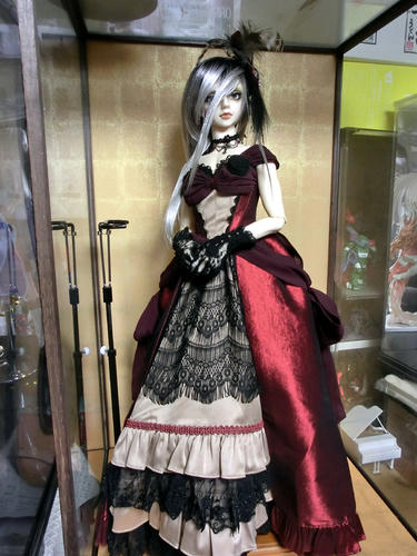 ケースに一人しか入らないくらい美麗ドレス！