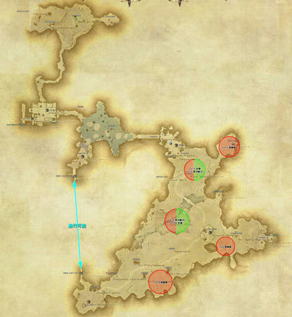 ギャザラーマップ 西ザナラーン Ff14で戯れる