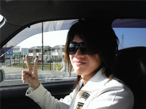 運転中にパシャリ！ま・・・前、前＾＾；