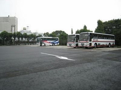 観光バスの駐車場