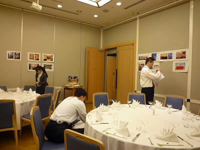 会場セッティング