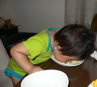 食事中