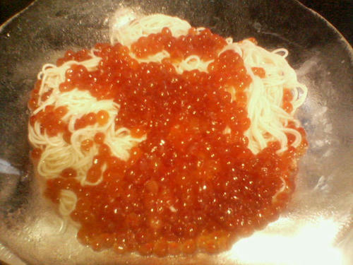 いくらパスタ