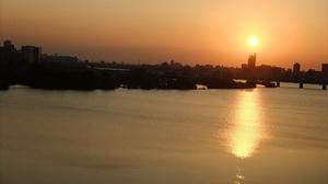 夕日