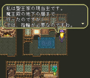 「私は聖王家の現当主です。魔王殿の地下の扉まで行ったのですか！　では、指輪が必要なのですね。」