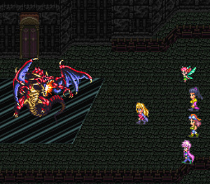 カタリナ・ツィーリン・ノーラ・ようせい・モニカ vs 魔王殿レッドドラゴン