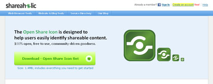 Open Share Icon