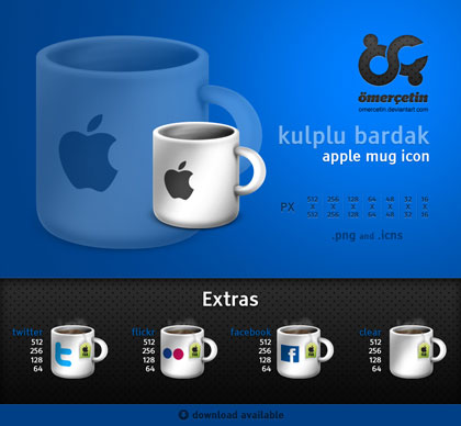 アップルのマグカップ