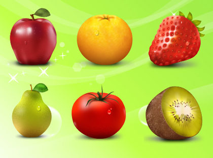 果物と野菜の無料アイコン
