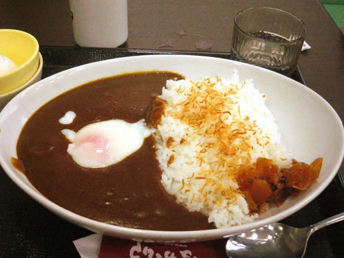 なか卯　温玉大盛カレー