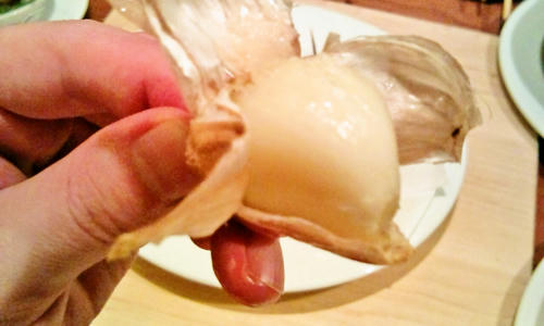 国産にんにくの丸揚げ