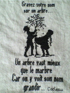 Gravez votre nom sur un arbre...
