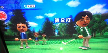 ゴルフ対決2・松山