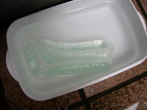 水に浸したひえぴたクール
