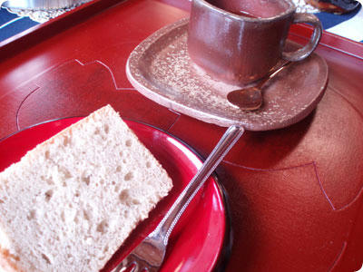 ケーキとコーヒー