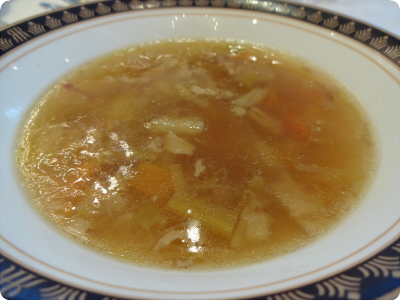 野菜たっぷりのベーコン入りあっさりスープ