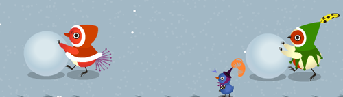 雪球コロコロトリさん＊