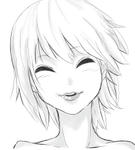 つり目でアヒル口