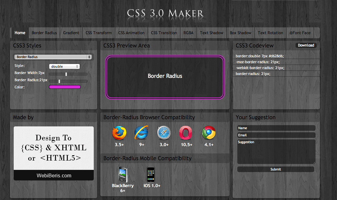 CSS3.0 Maker