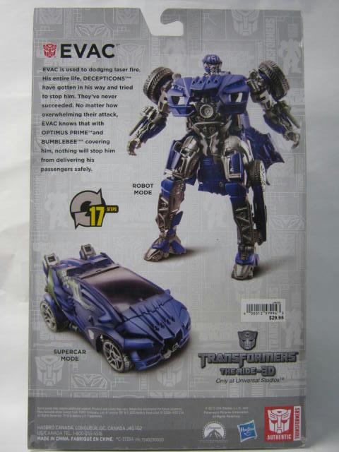 TRANSFORMERS UNIVERSAL STUDIOS THE RIDE-3D EVAC TRANSFORMERS UNIVERSAL STUDIOS THE RIDE-3D EVAC