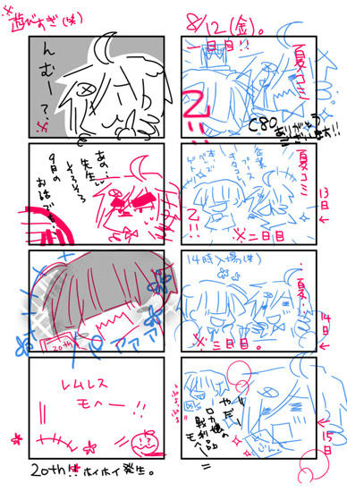 こんなだらり進行。