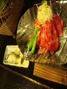 朴葉焼きと鮎の塩焼き