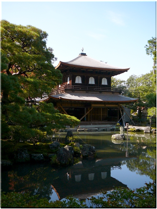 銀閣寺(現在は改修中…)