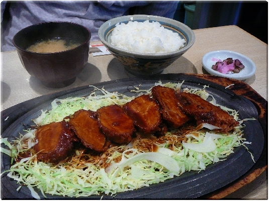 鉄板ひれとんかつ定食