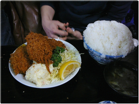 串カツ定食（大盛り）