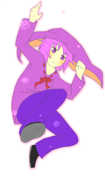 ポーズ集を見ながら イラスト