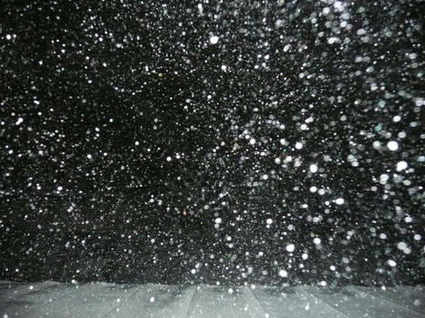 吹雪夜景